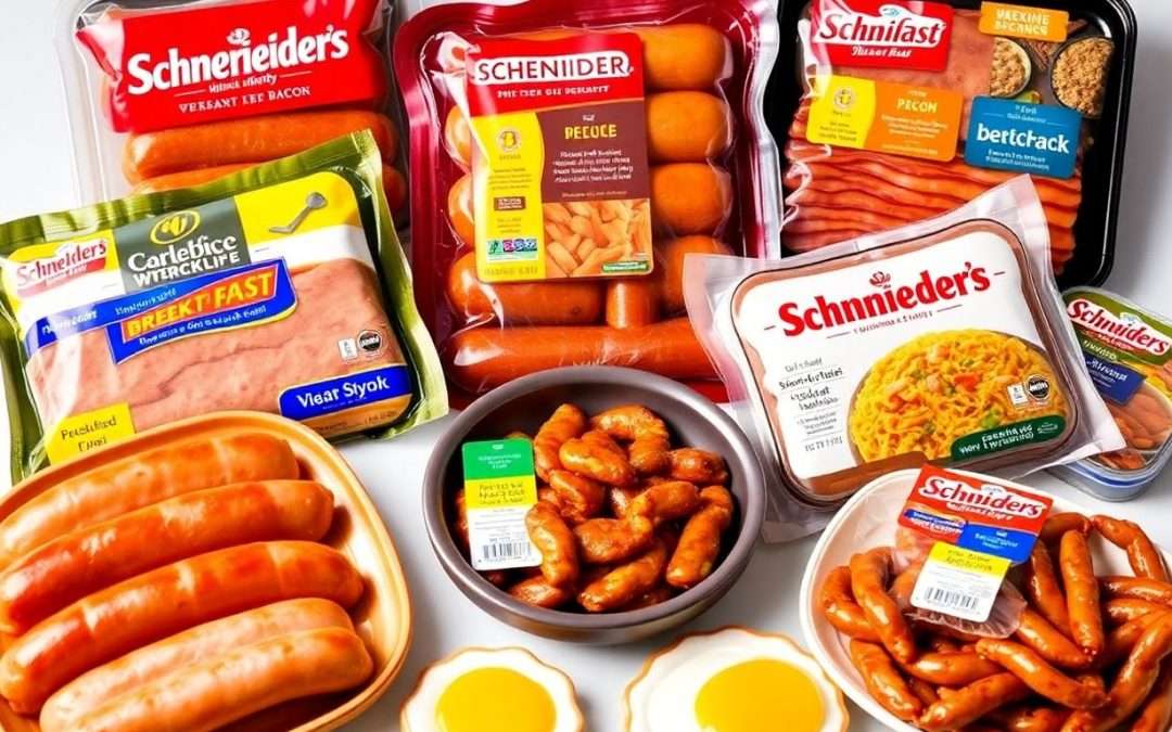 Schneiders breakfast products, including sausages and bacon.