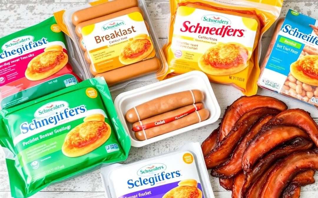 Schneiders breakfast products, including sausages and bacon.