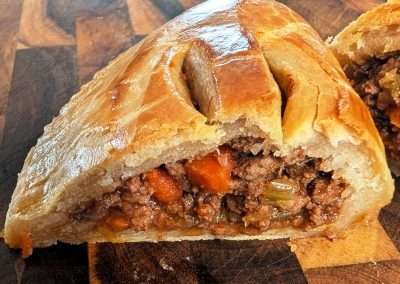 Ground beef pasty