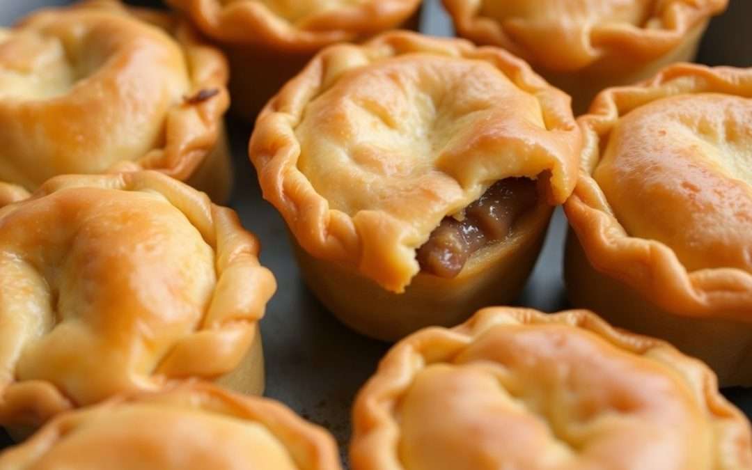 Mini Melton Mowbray pork pies for on-the-go snacking.