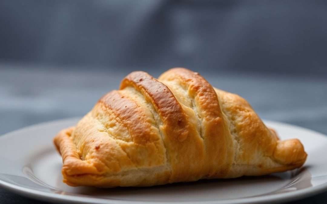 Cornish pasty on a plate