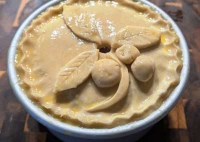 stand pork pie egg wash