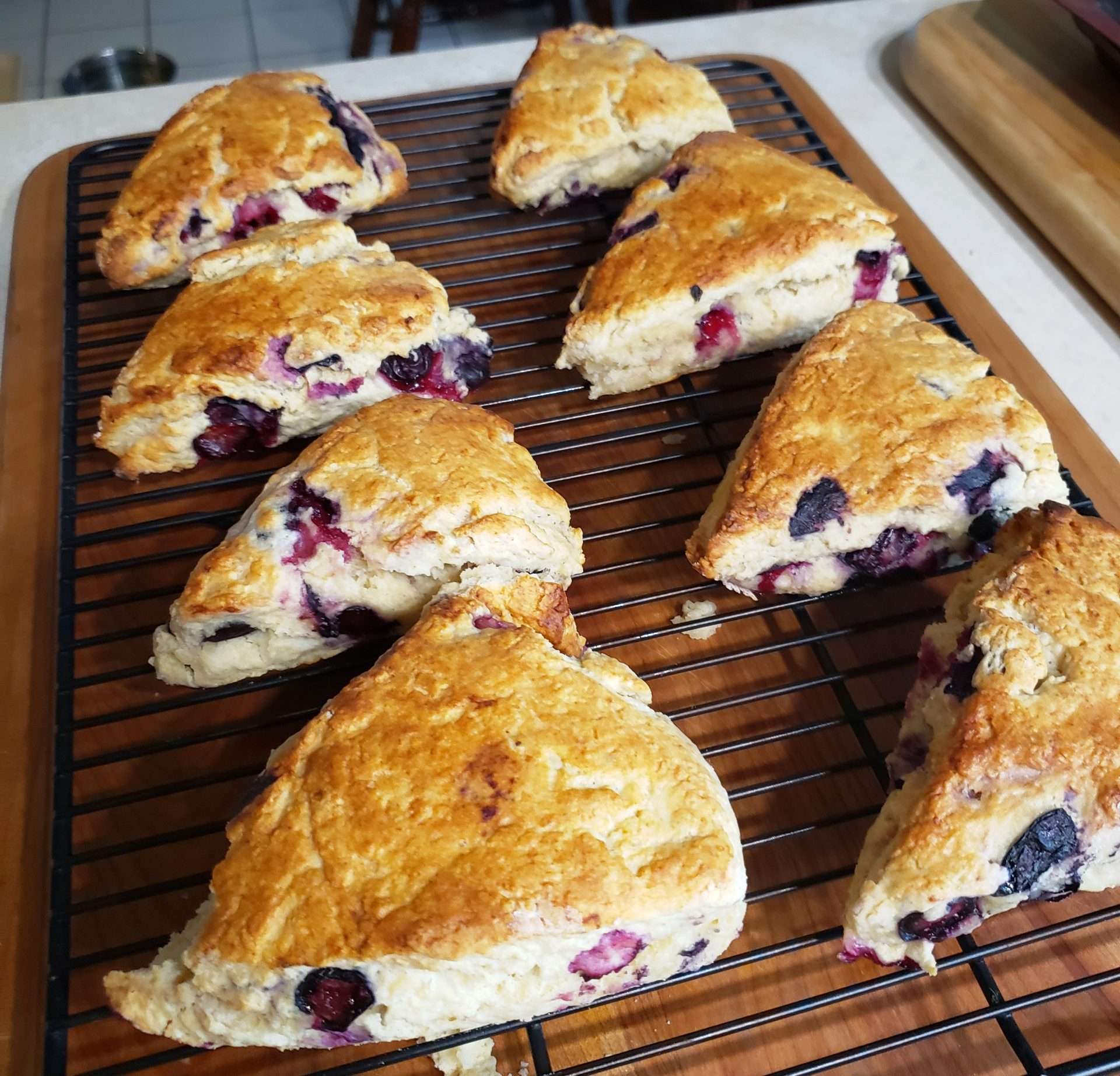 blueberry scones