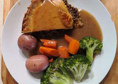 minced beef and onion pie